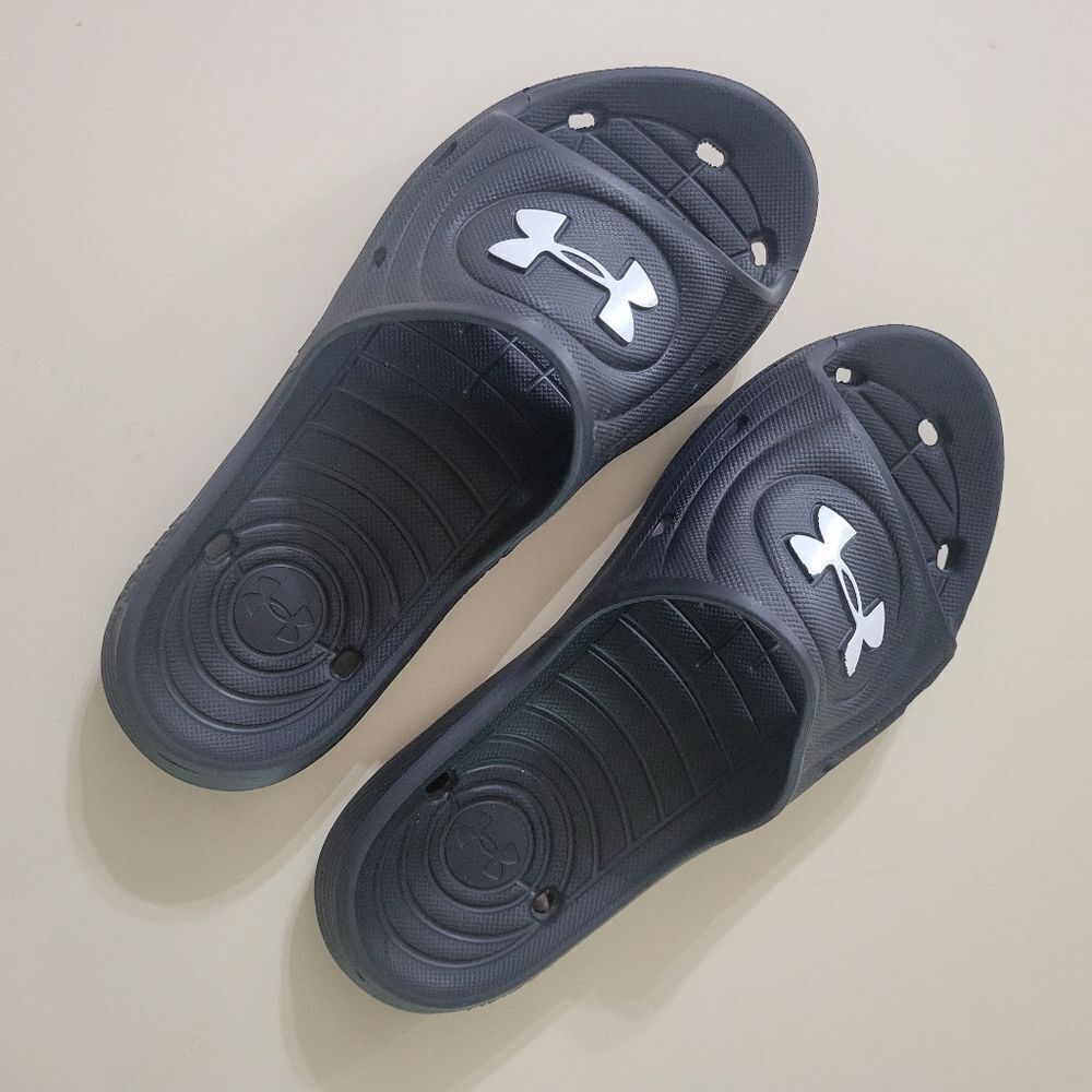 Under Armour Adult Locker IV Black Slides - Picture 5 of 13